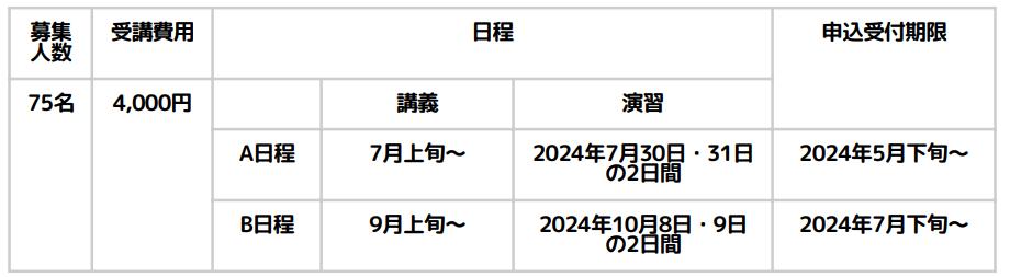 児童発達管理責任者基礎研修スケジュール（富山）