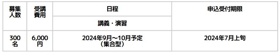 児童発達支援管理責任者更新研修スケジュール(奈良)